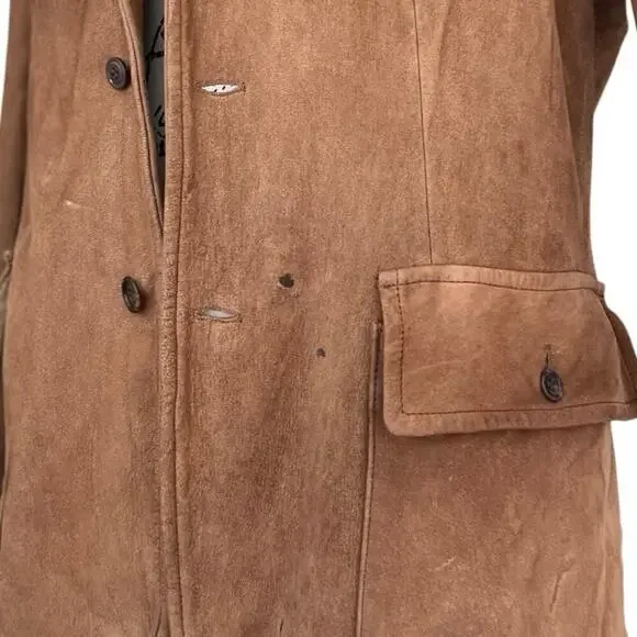 VTG 70’s RALPH LAUREN COUNTRY SUEDE JACKET CHESTNUT ILGWU LOGO MADE IN USA SZ M - Picture 14 of 16